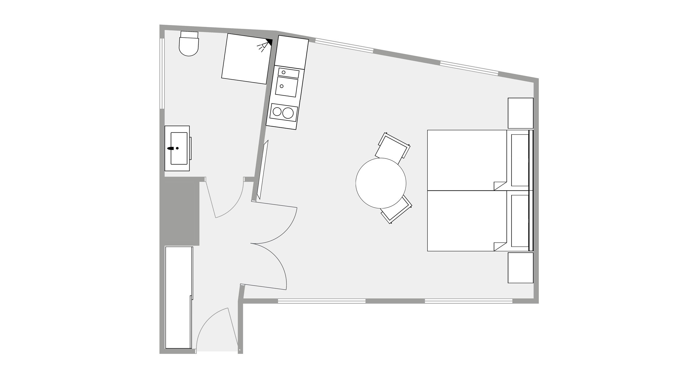 Classic Twin Apartment - Harmonia Palace Luxury Apartments in Downtown Budapest