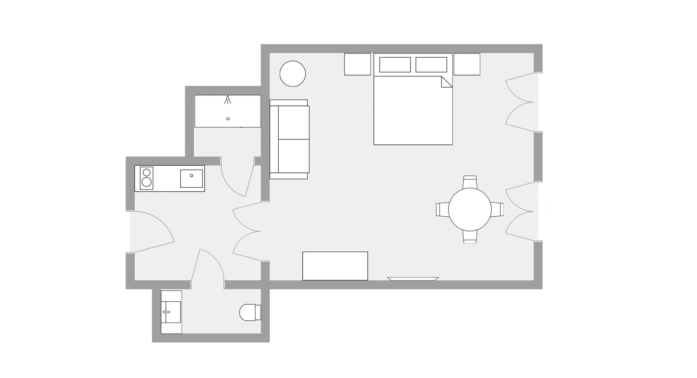 Superior Apartment with Balcony - Harmonia Palace Luxury Apartments in Downtown Budapest